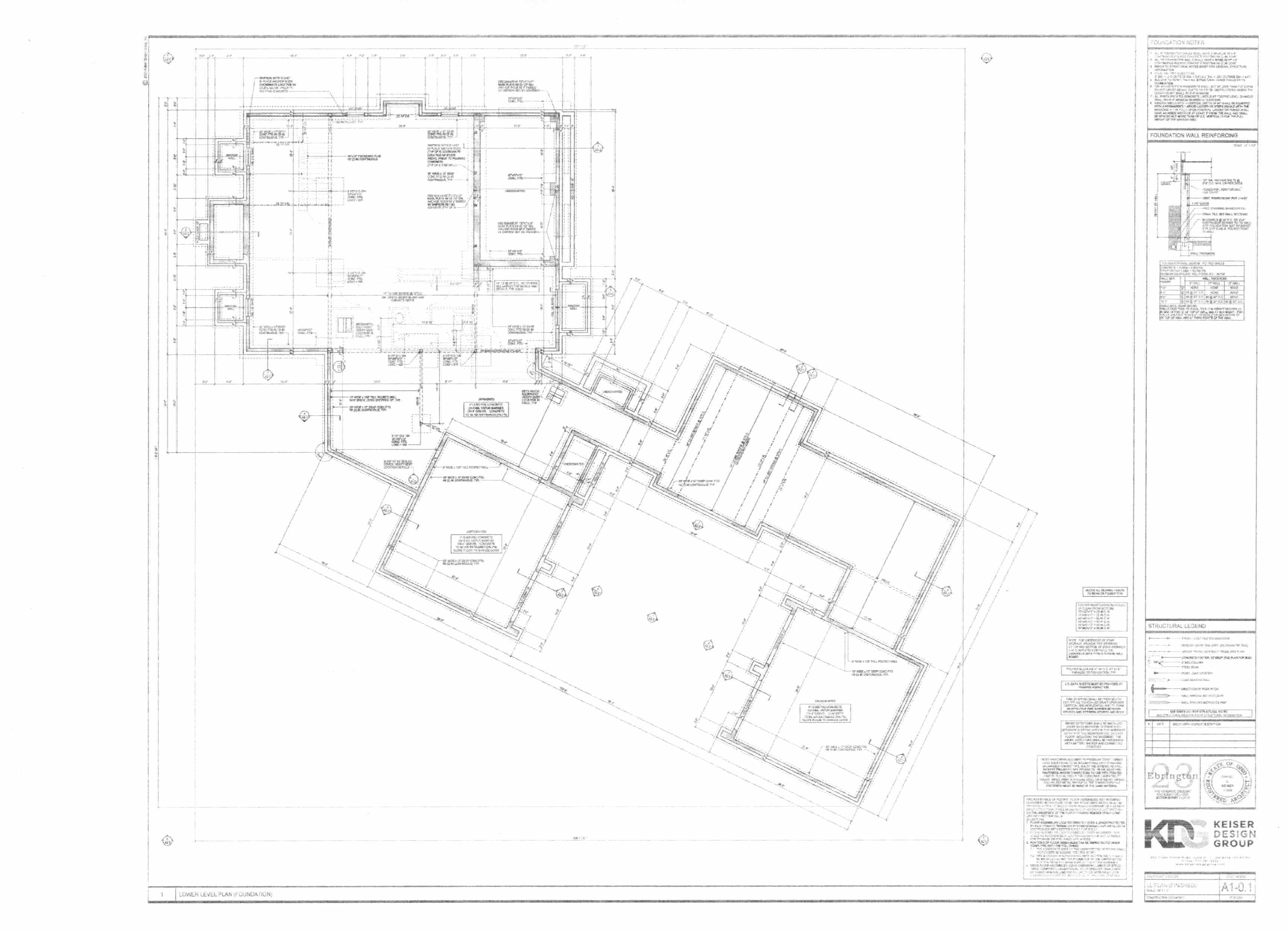 Lower Level Plan (Foundation)